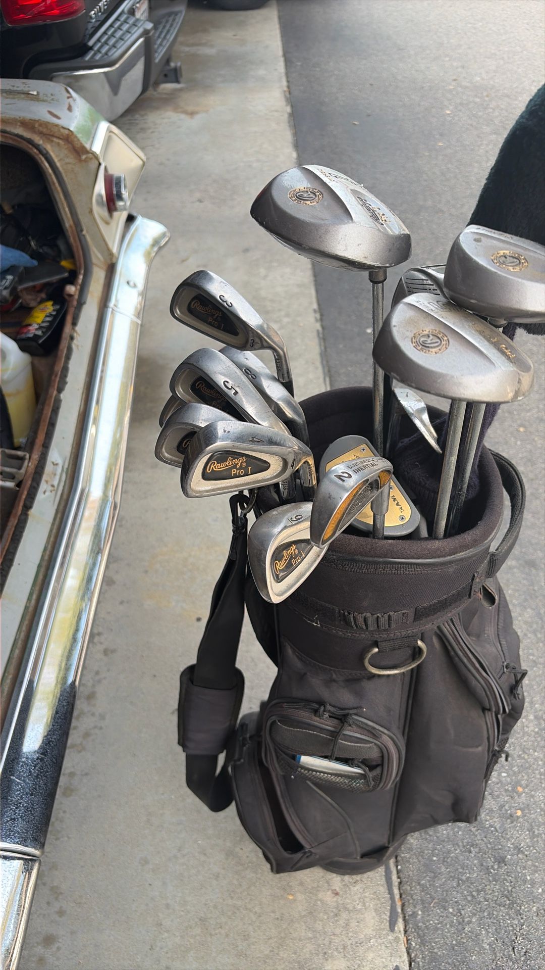 golf bag With club 