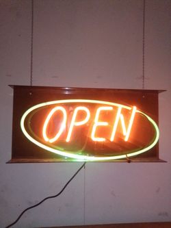Open sign