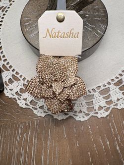 NWT Rhinestone Rose Bracelet