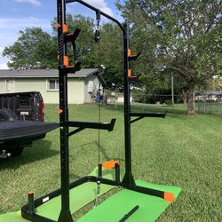 Multi Stand Tower With Lat Pull-down And Extras