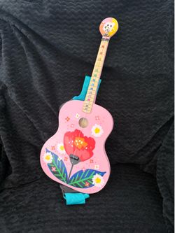 Tinker Tar Pink Floral Single String Kids Guitar