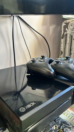 Xbox One Console with Two Controllers