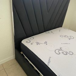 Queen Size Bed Frame With Mattress And  All New Furniture And Free Delivery 