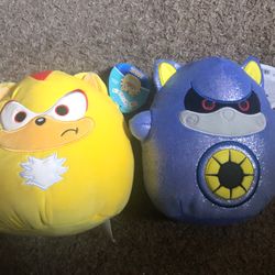 Squishmallows Metal Sonic & Super Shadow 