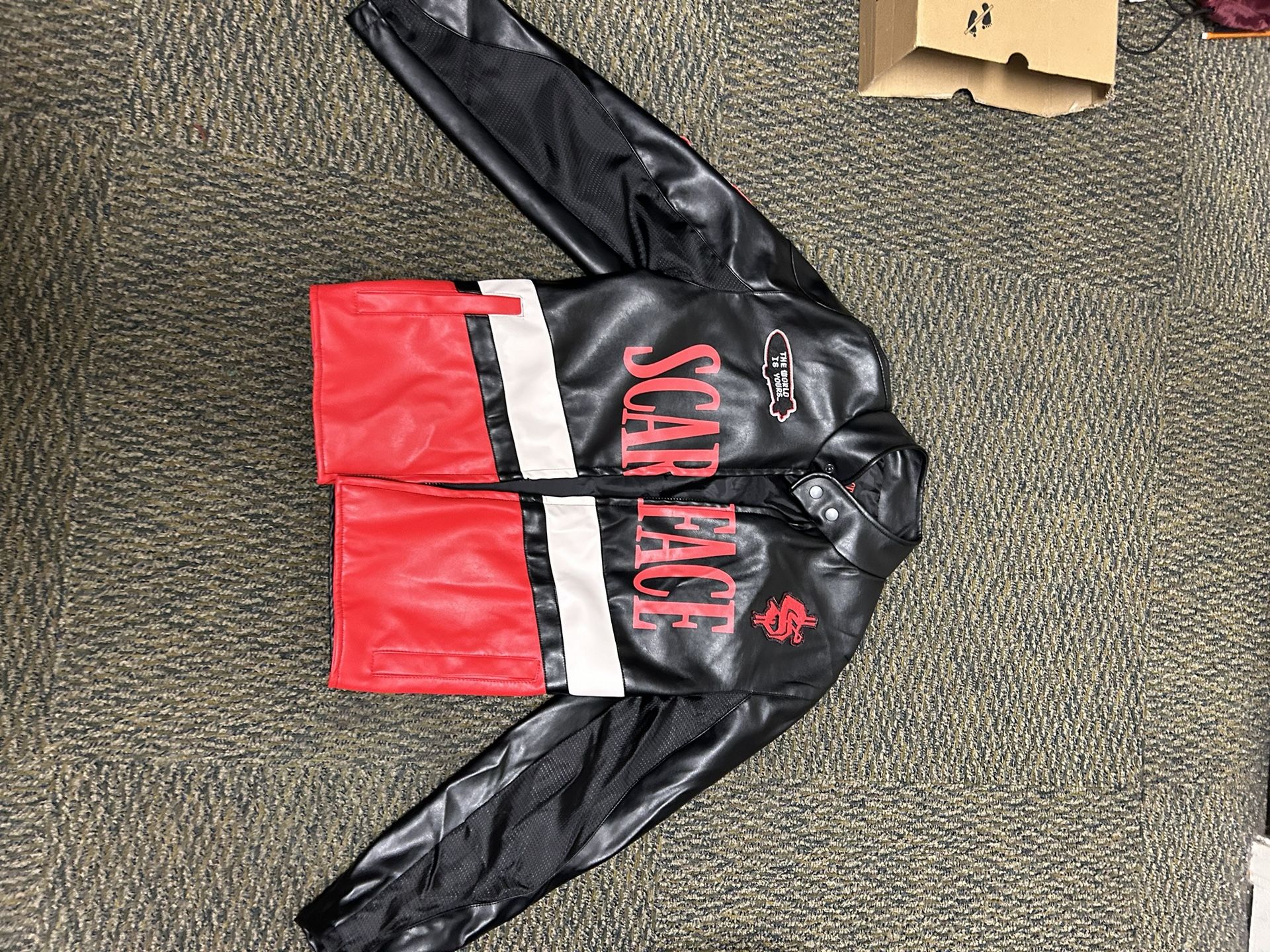 ScarFace Leather Motorcycle jacket