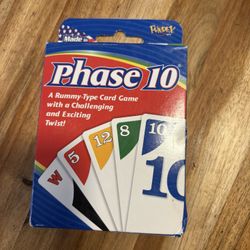 Brand New Phase Ten Card Game