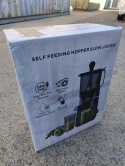 Self Feeding Slow Press Juicer, Brand New