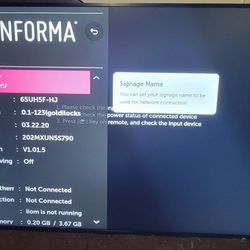 65 4k LG TV