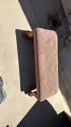 Antique cushioned Bench