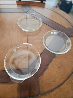 3 for $12 Glass Pie Pans