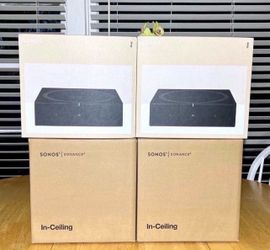 2 x Sonos Amps + 2(Pairs) of Sonos In-Ceiling Speakers. Everything I sell is Brand New. Also includes Warranty too.  2Pairsx INCLGWW1 and 2x AMPG1US1B