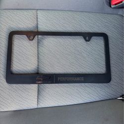 Chevy Performance Metal License Plate Frame