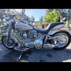 2005 Harley Davidson Chromed fat boy .