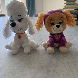 Paw Patrol Skye And Delores Plush Stuffed Animals