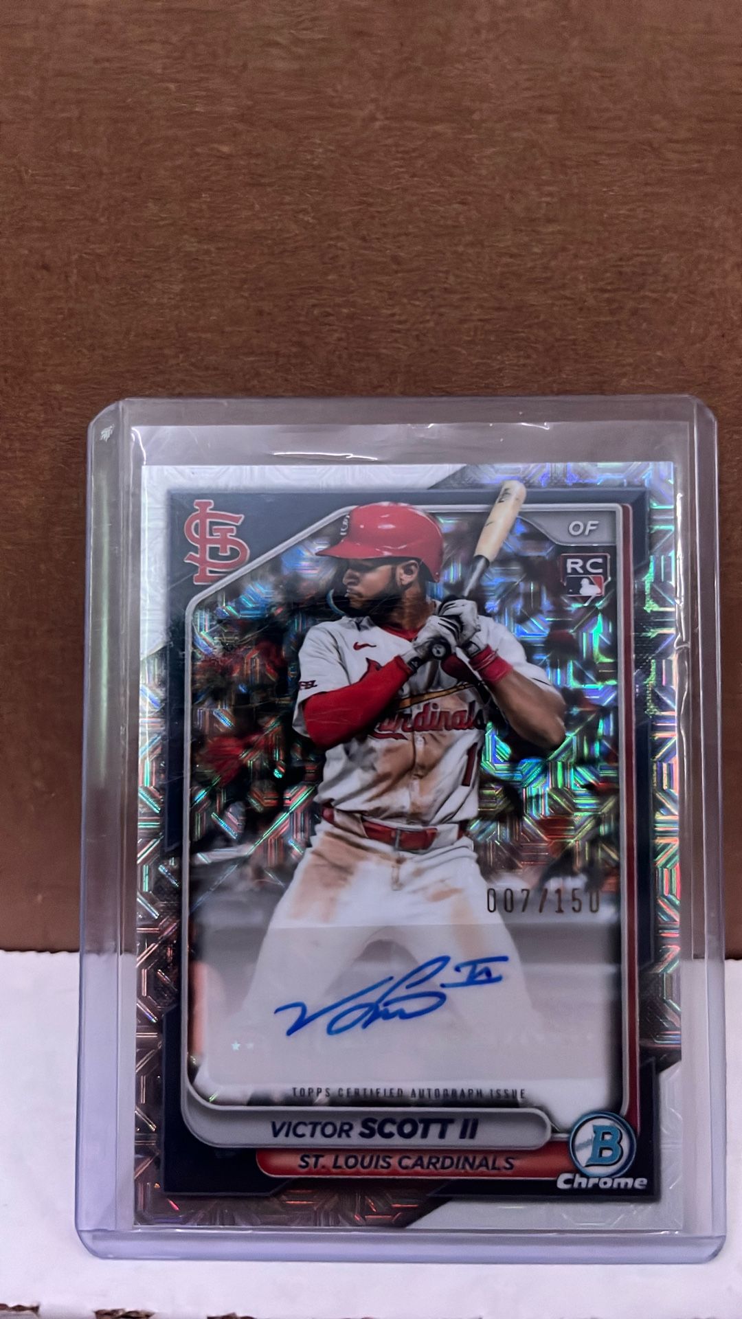 2024 Bowman Chrome Mojo Victor Scott II Auto RC /150