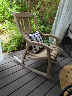 Solid Wood Rocking Chair  Thumbnail