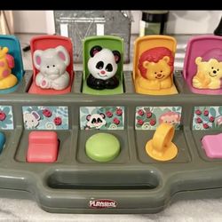 Vintage Playskool Busy Poppin’ Pals Pop-up  Jungle Animals toy