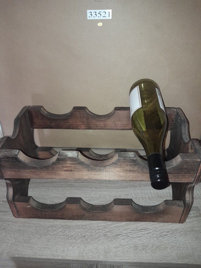 Vintage Wooden Wine Rack