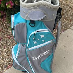 Tour Edge 10 way cart Golf Bag  With cooler pocket and Rain Hood   🏆