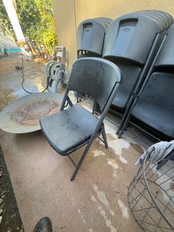 Lifetime Folding Chairs Set – Black