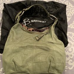 B Makowsky Leather Purse