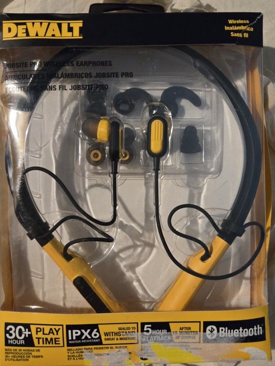 DeWalt Jobsite Pro Wireless Earphones