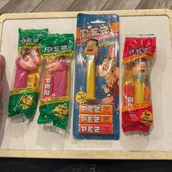 (4) PEZ Dispensers Flingstones