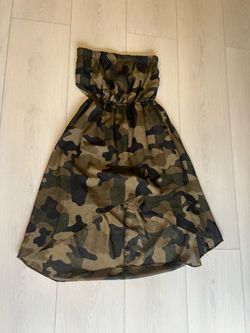 Camouflage-print dress / Size S / $7