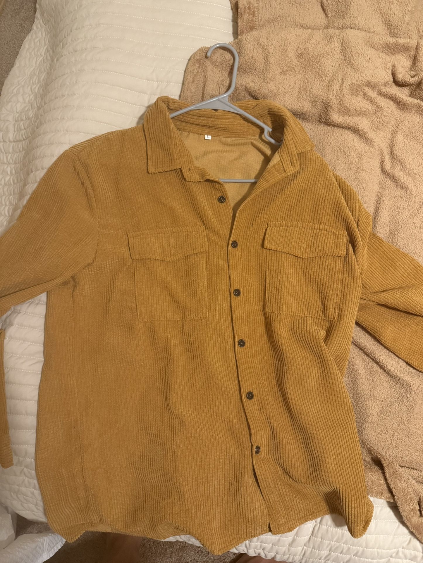 Tan Button Up Shirt