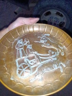 Antique Copper And Brass Decorative Plates