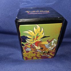 Pokemon TCG Stacking Tin, Factory Sealed, 2025 3 Booster Pks, 2 Stickers!