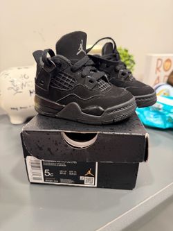 Air Jordan 4 Retro OG Black Cat Toddler Size 5C