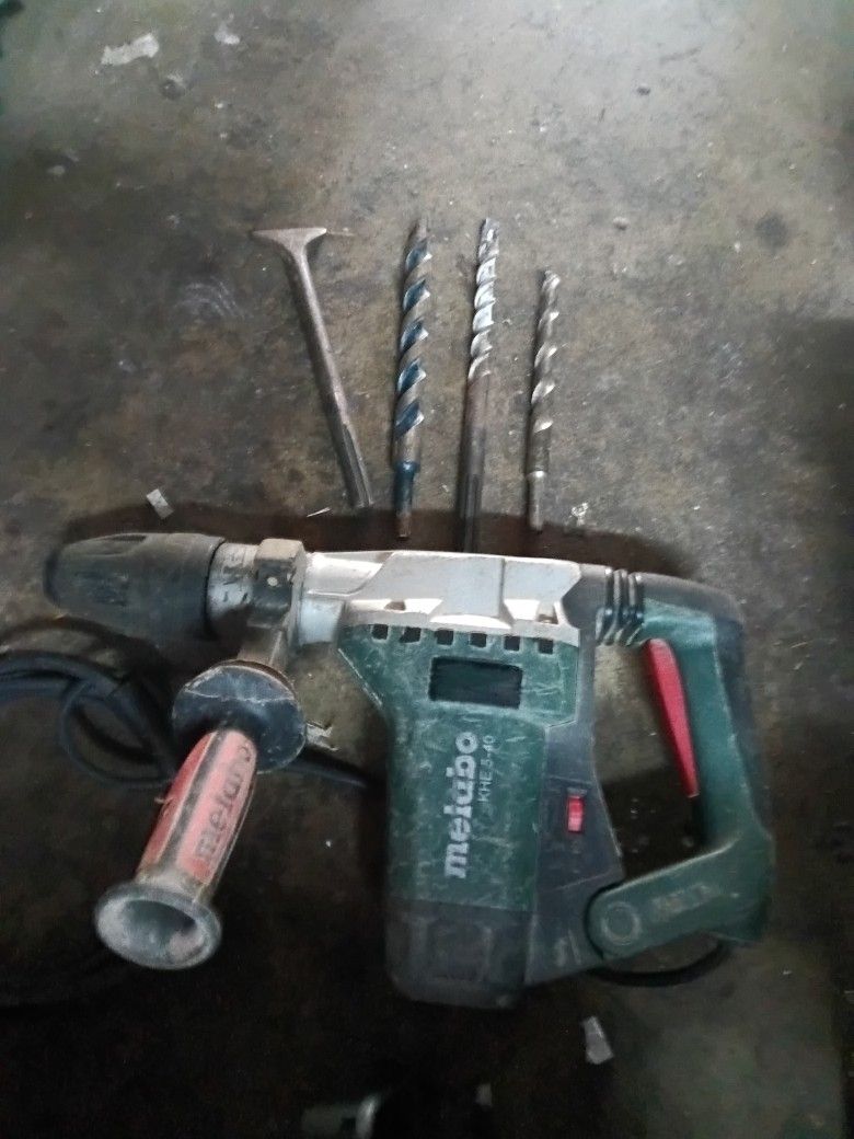 Metabo Hammer drill / Chisel+ Drill Bits