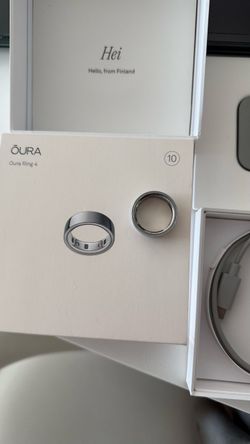 Oura Ring 4 silver- size 10
