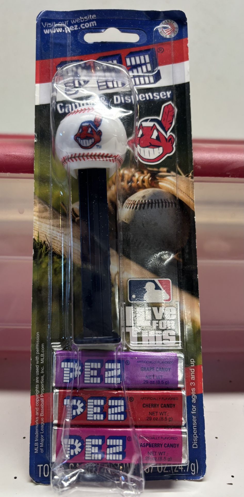 Cleveland Indians MLB PEZ Dispenser Chief Wahoo