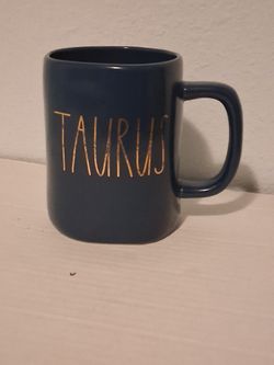 Nice Rae Dunn Blue Taurus Mug