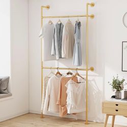 Industrial Pipe Clothing Rack