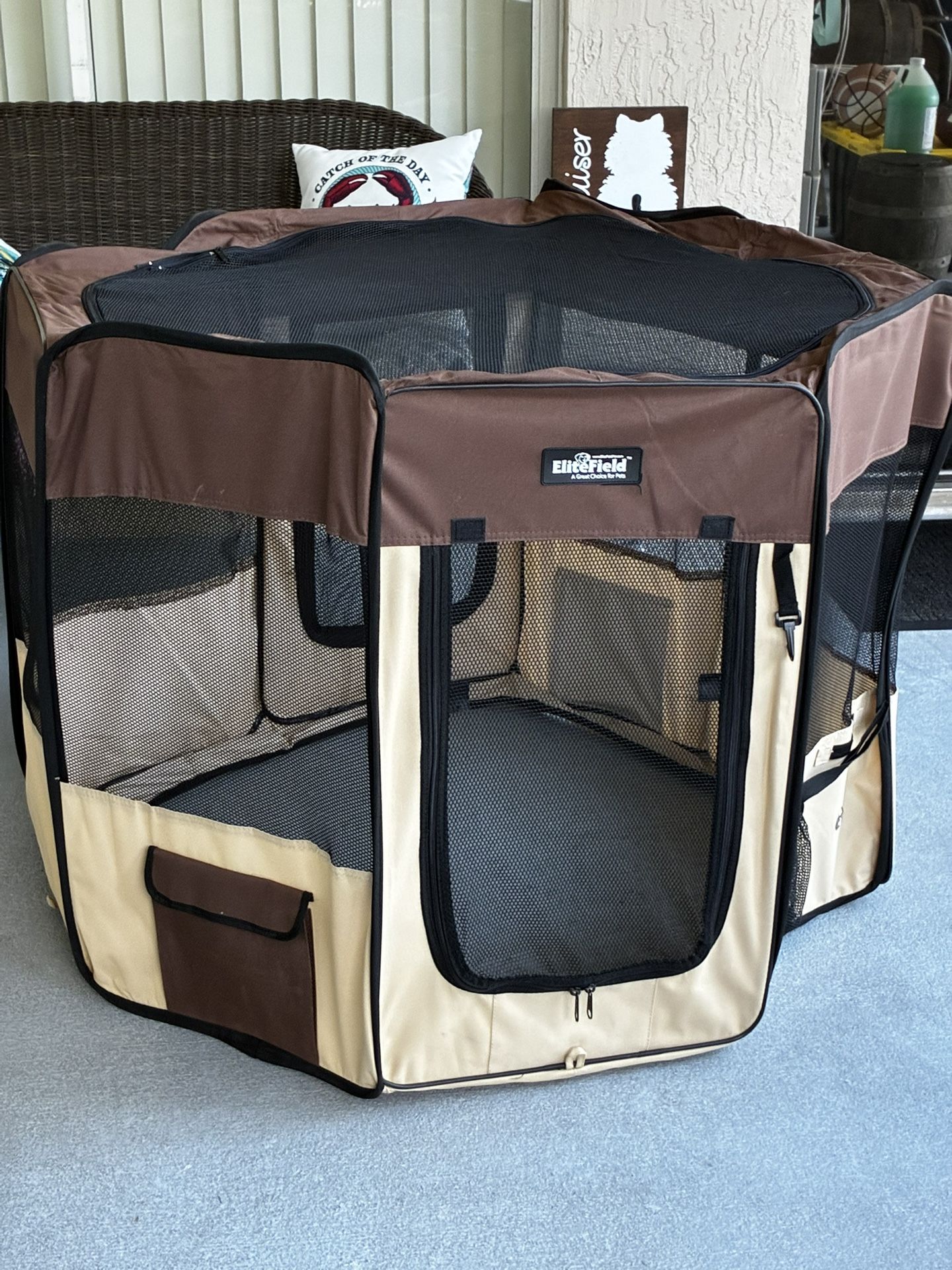 Elite Field Portable Puppy Playpen 48”x48”x32”H