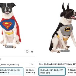 2 Superhero Pet Costumes 