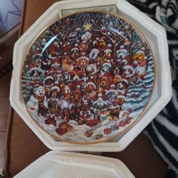 Santa PAWS LIMITED EDITION Plate