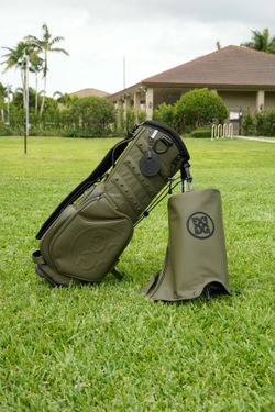 G/FORE Olive Green Golf Bag w/ Rain Hood