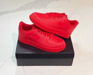 Nike Air Force 1 Low (Triple Red)(BRAND NEW)