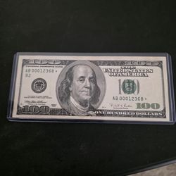 $100 Star Note