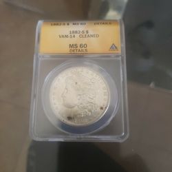 Excellent 1882 S MORGAN MS60 