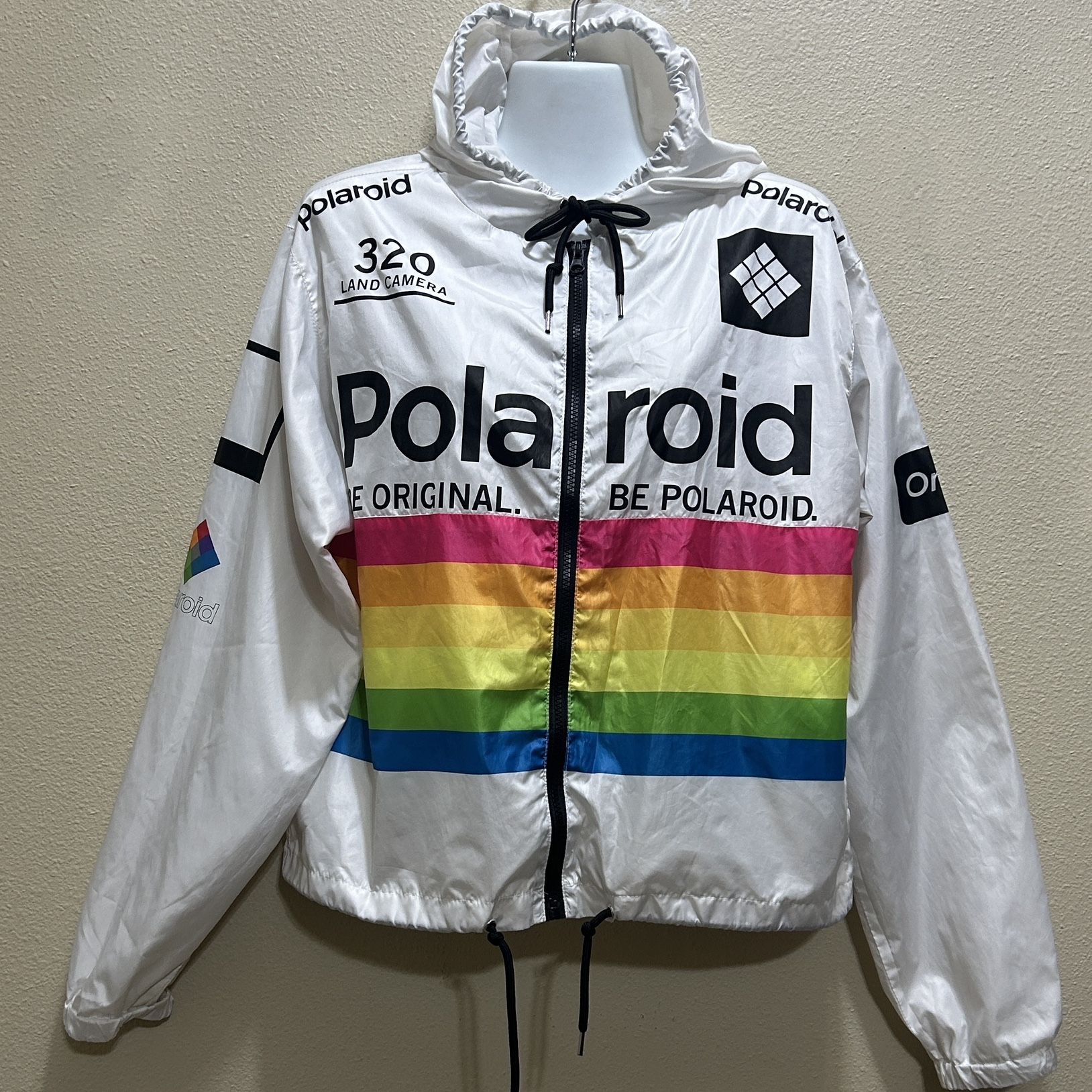 Polaroid hooded windbreaker best sale