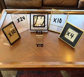 Lot of 77 Photo Frames Picture Frames Wedding Table Numbers