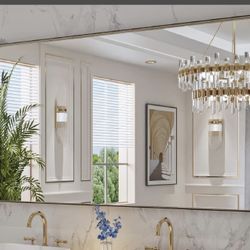 72x36 brushed gold for mirror