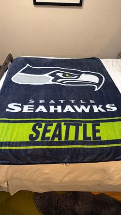 Seahawks fleece blanket  50x 64