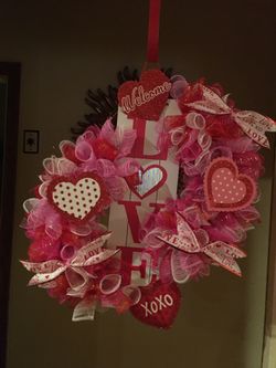 Valentine wreath
