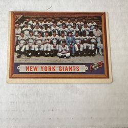 1957 Topps New York Giants Baseball Card 317 
